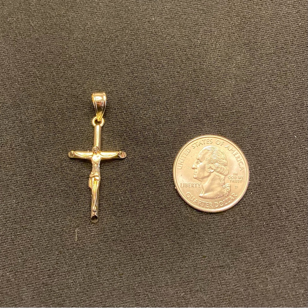 Gold Cross Crucifix Pendant Charm